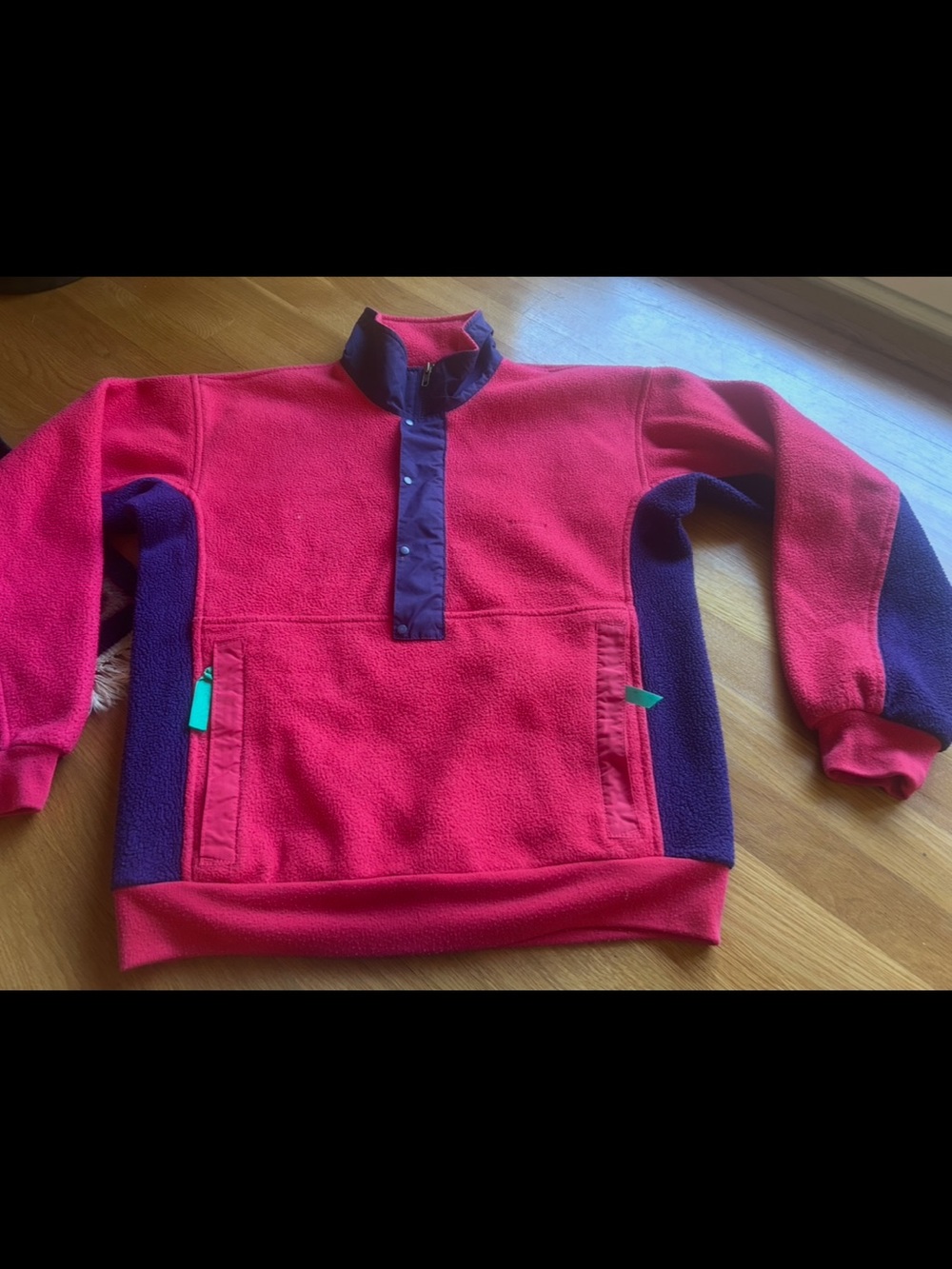 Patagonia vintage y2k 2000 pink and purple Fleece Pullover small